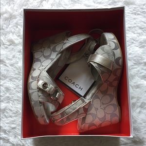 Silver Coach Wedges w/box